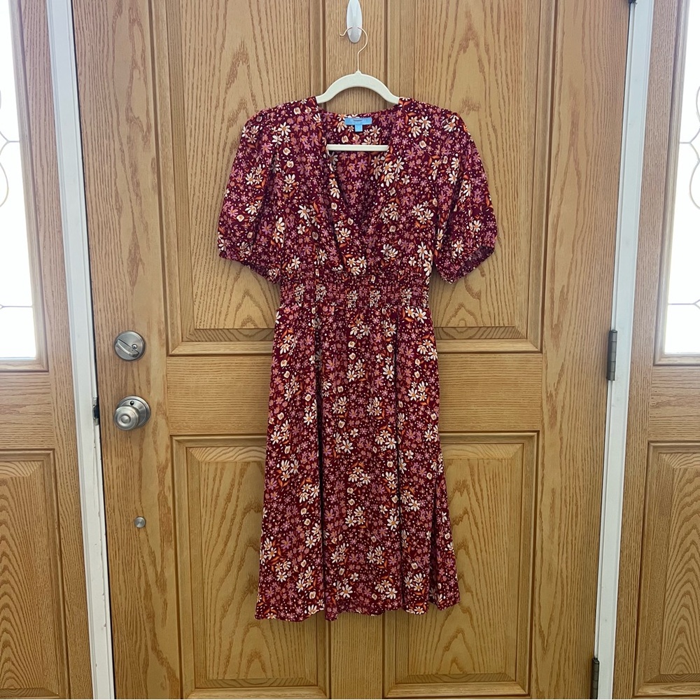 Draper James RSVP floral midi dress women’s size small